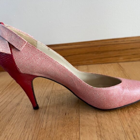 Vintage Stewart Weitzman for Martinique Lipstick Red pumps - Picture 2 of 13